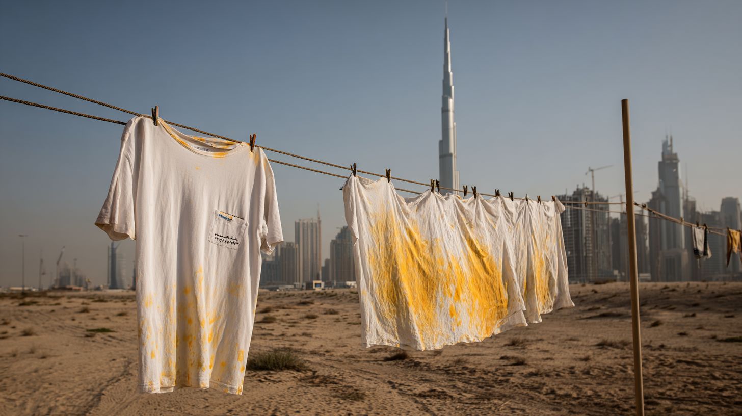The Laundry Hub's Expert Dry Cleaning for Stubborn Yellowing